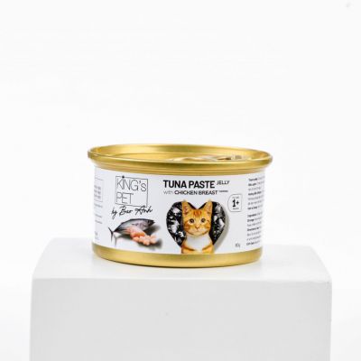 Pate lon Tuna jelly topping Chicken Breast Kings Pet 80g (Cá ngừ topping Ức gà)