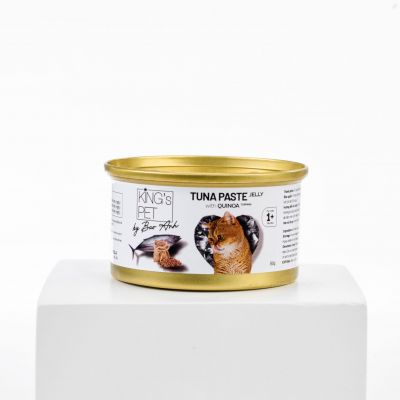 Pate lon Tuna jelly topping Quinoa Kings Pet 80g (Cá ngừ topping Diêm mạch)