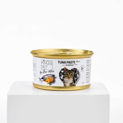 Pate lon Tuna jelly topping Pumpkin Kings Pet 80g (Cá ngừ topping Bí đỏ)